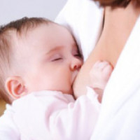 picture of baby breastfeeding
